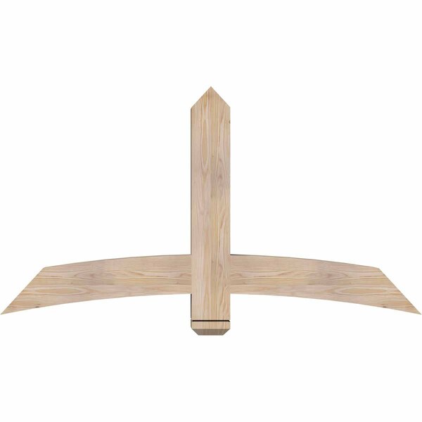 Ekena Millwork Bellingham Smooth Timber Gable Bracket, Douglas Fir, 60"W x 32"H x 5 1/2"D x 5 1/2"F, 13/12 Pitch GBW060X32X0606BEL00SDF - main